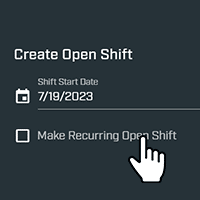 open shift creation
