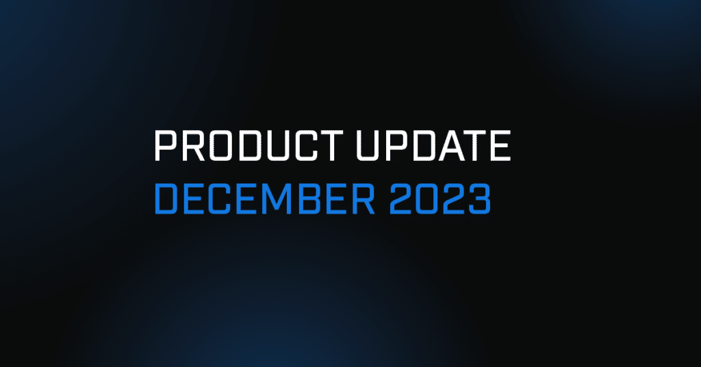 product update december 2023