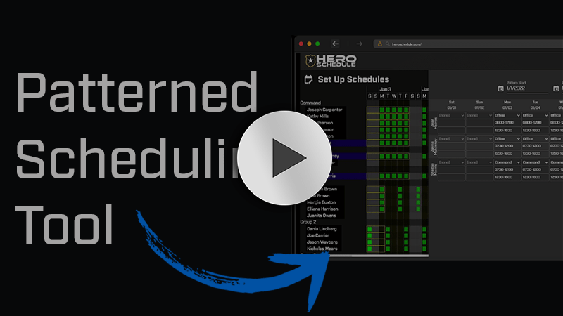 patterned scheduling tool video thumbnail