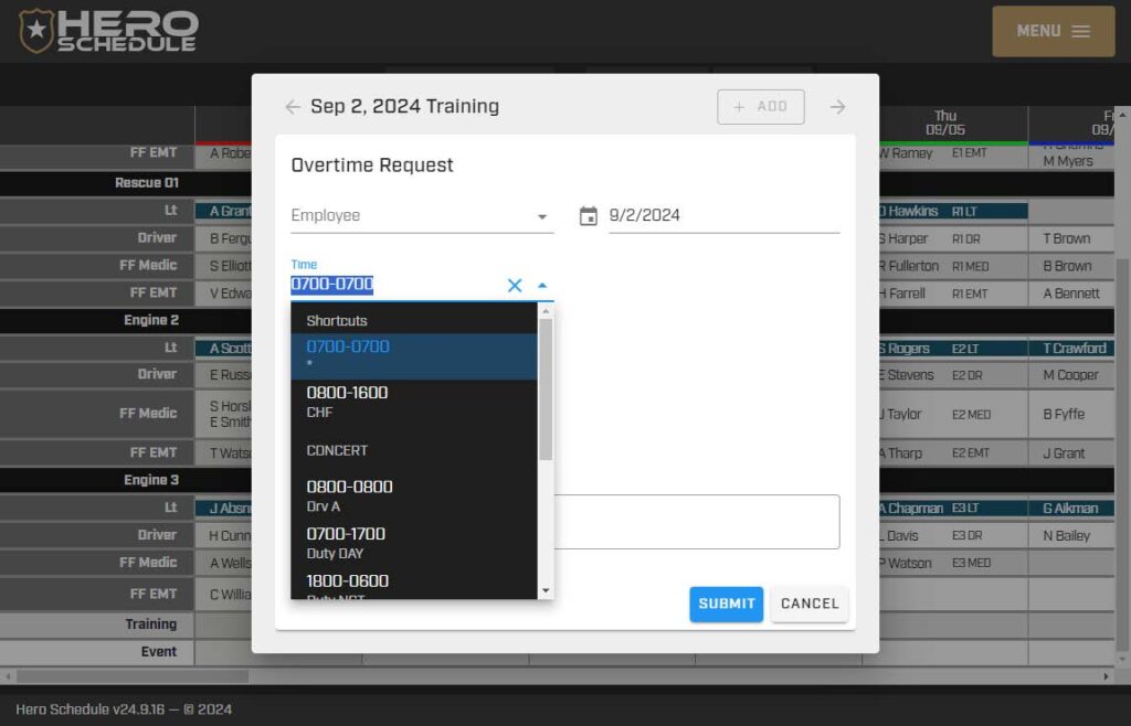 presets showing in browser field